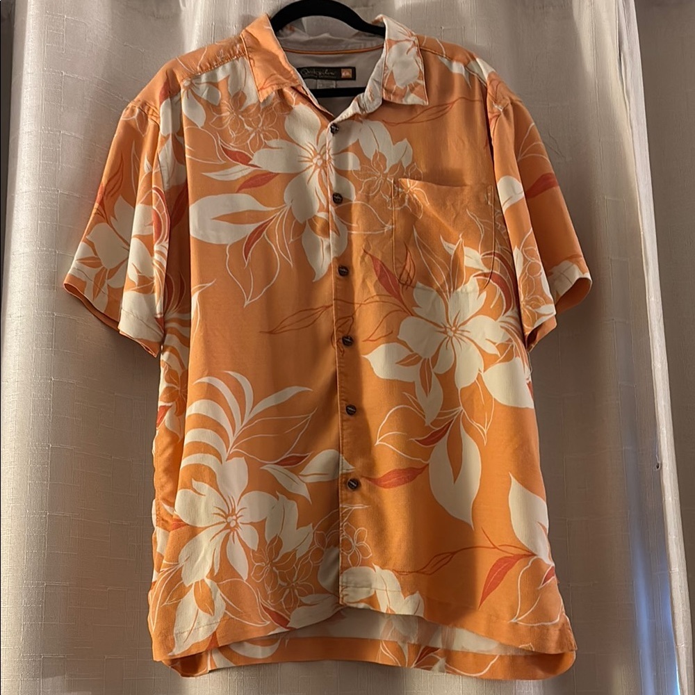 Quiksilver XXL Casual Button Down Shirt‎ Tropical Print